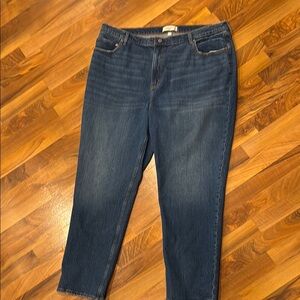 Abercrombie & Fitch Women's Straight Leg Jeans - Dark Blue